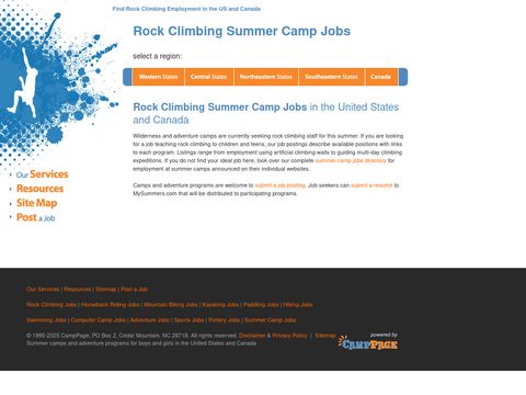Rock Climbing Jobs