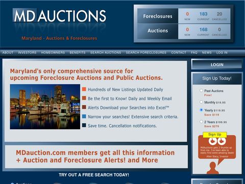 Maryland Auctions and Foreclosures