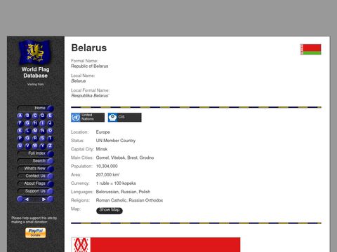 World Flag Database - Belarus