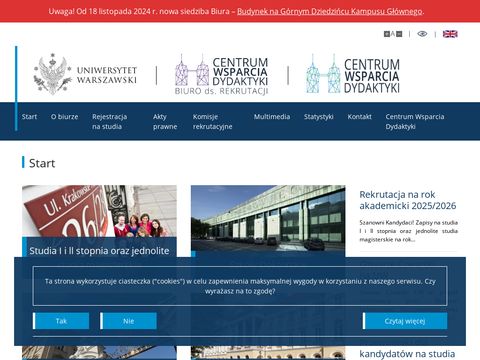 Warsaw University Recruitment Office