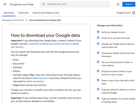 Data Liberation Front