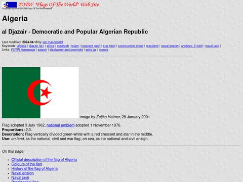 Flags of the World - Algeria