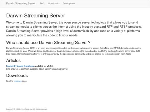 Darwin Streaming Server