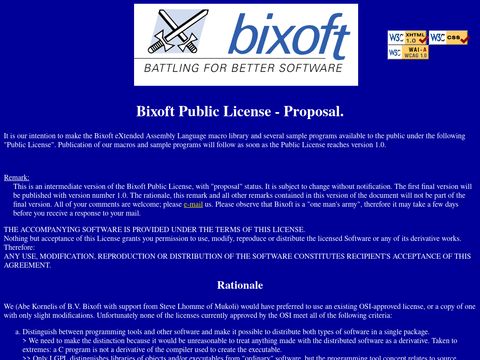 Bixoft Public License