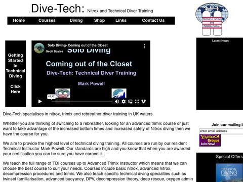 Dive-Tech - Nitrox and Technical Diver Training