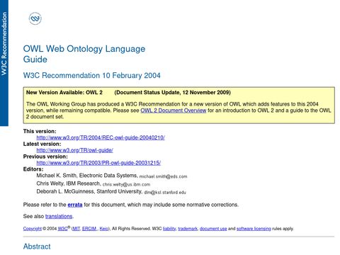 OWL Web Ontology Language Guide