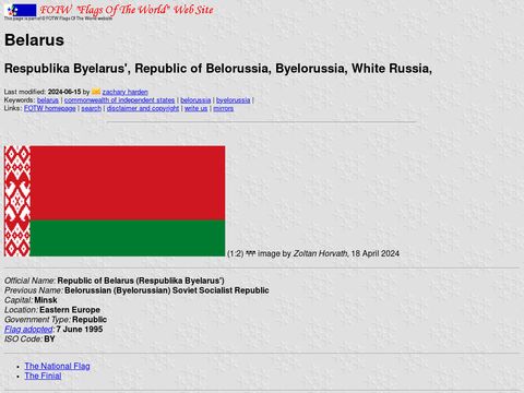 Flags of the World - Belarus