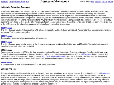 Automated Genealogy