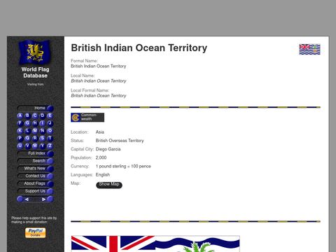World Flag Database - British Indian Ocean Territory