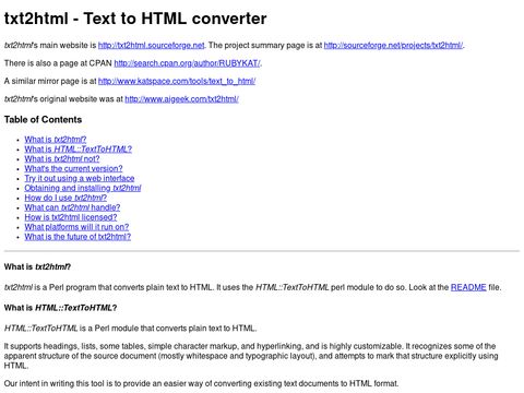 txt2html