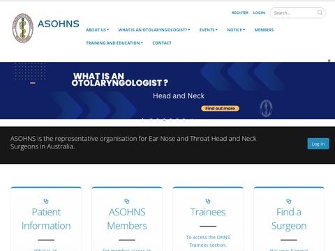 Australian Society for Otolaryngology Head and Neck Surgery