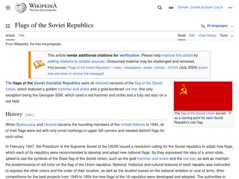 Flags Of The Soviet Republics