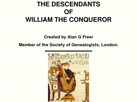 The Descendants of William the Conqueror
