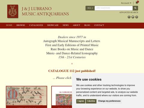 J and J Lubrano, Music Antiquarians