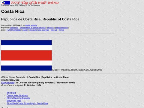 Flags of the World - Costa Rica