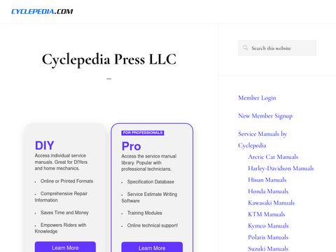 Cyclepedia - Motorcycle Information