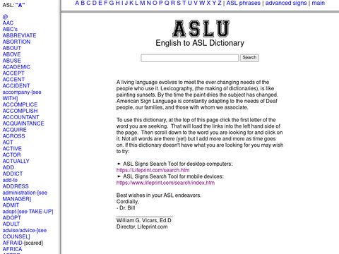 ASL Dictionary