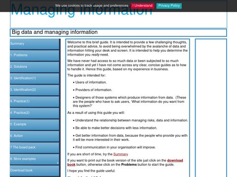 Managing information