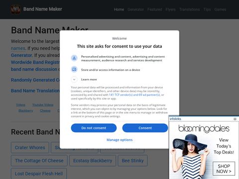 Band Name Maker