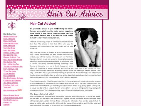 Hair Cut Advice