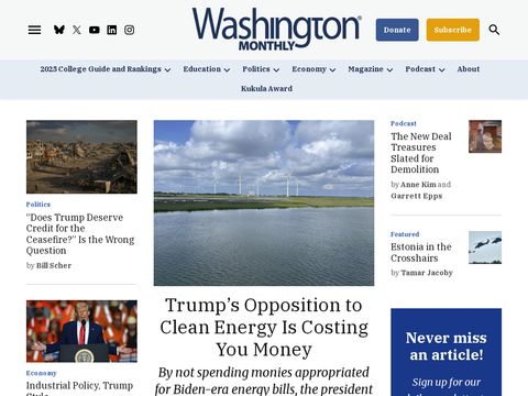 Washington Monthly Online