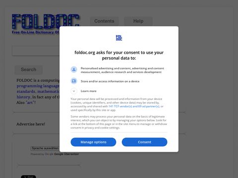 On-Line Dictionary of Computing