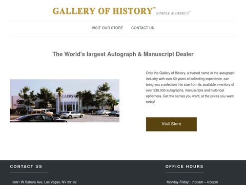 Gallery of History, Inc.