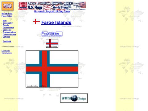 Theodora.com - Flags of Faroe Islands