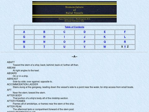 Nomenclature of Naval Vessels