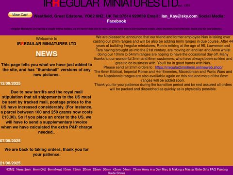 Irregular Miniatures