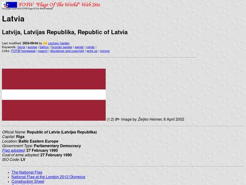 Flags of the World - Latvia