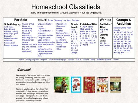 Homeschool Classifieds