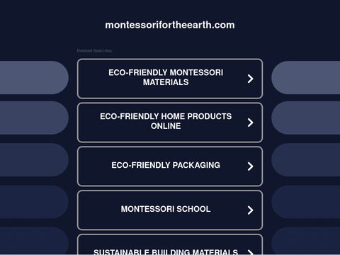 Montessori for the Earth Distance Learning