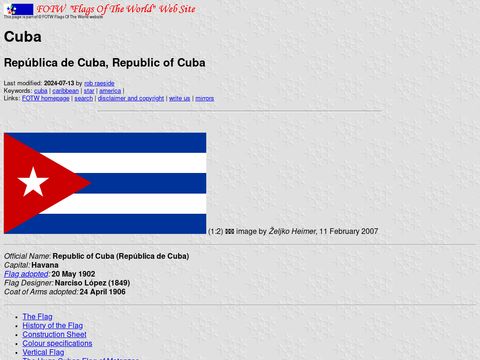 Flags of the World - Cuba