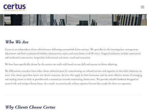 Certus Claims Administrators