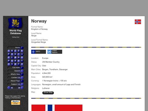 World Flag Database -Norway