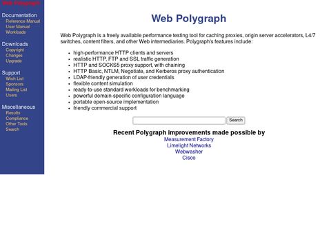 Web Polygraph