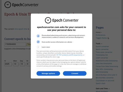 Epoch Converter