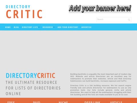 Directory Critics Free Directory List