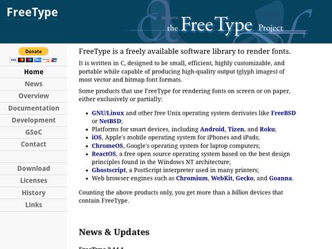 The FreeType project