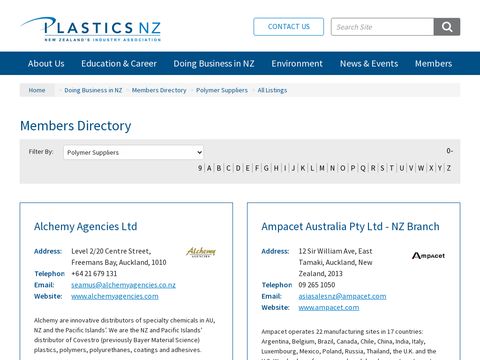 Polymers New Zealand