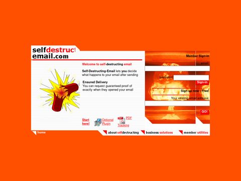 Self Destructing Email