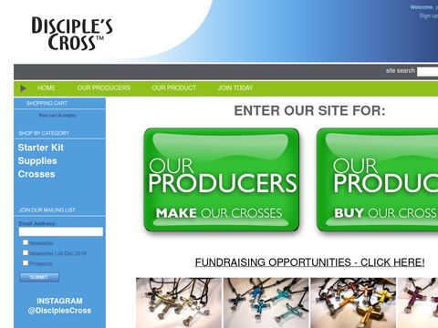 Handcrafted Disciples Cross