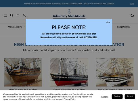 Admiralty Ship Models