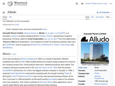 Wikipedia - Corel