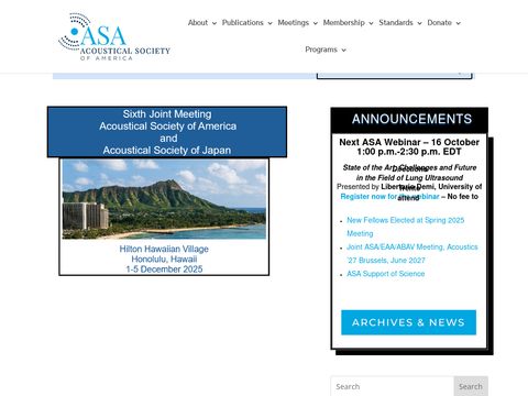 Acoustical Society of America