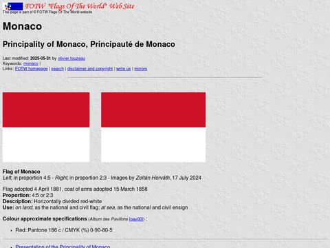 Flag of Monaco