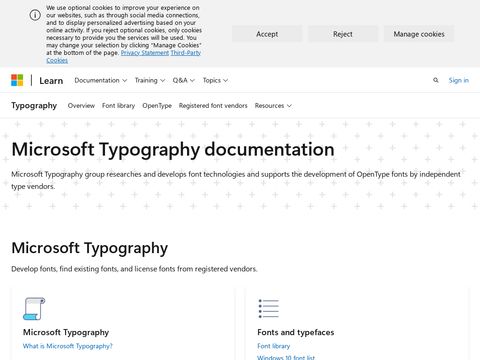Microsoft Typography