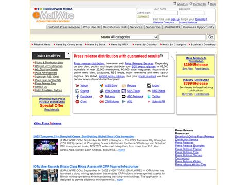Emailwire.com - Press Release Distribution Service