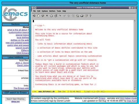 The very unofficial Dotemacs Home